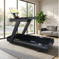 Tapis de course AR avec écran LED, machine de course à domicile à écran rotatif, tapis de course électrique robuste pour la combustion des calories
