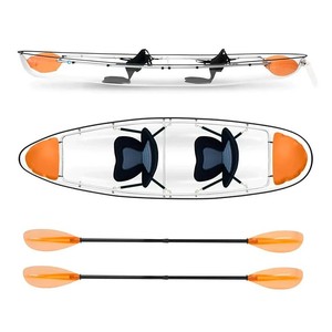 Waterplay ocio individual/doble persona <span class=keywords><strong>transparente</strong></span> PC canoa Kayak para Lago/Río remo equipo de entretenimiento 2 personas - Product Image 1