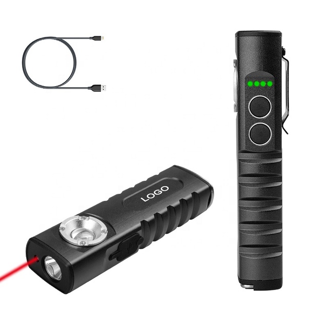 EDC Aluminum  Rechargeable Car Inspection Color Match Work Red Laser Pointer Light