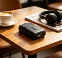 Batterie externe magnétique sans fil 20000mAh, charge rapide PD20W, charge sans fil 15W, batterie externe portable