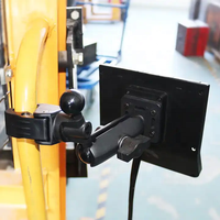 Clip de fixation à double pince de moniteur à dégagement rapide pour support de téléphone de moto de vélo Gopro/support de téléphone de caméra d'action