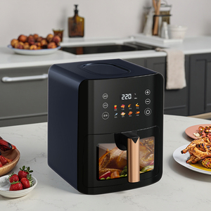 Moderne Grote Capaciteit 5l Vierkante Elektrische Lucht Friteuse Touch Control Verstelbare Thermostaat Zichtbaar Venster Energiebesparing Snel Koken - Product Image 1