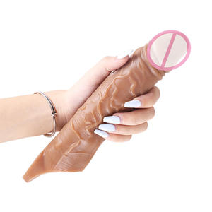 Dildos <span class=keywords><strong>de</strong></span> Silicona <span class=keywords><strong>de</strong></span> Alta Calidad y Fundas para <span class=keywords><strong>Condones</strong></span>, Duraderos, Reutilizables, Lavables, Juguetes Sexuales para Agrandamiento del Pene Masculino - Product Image 2