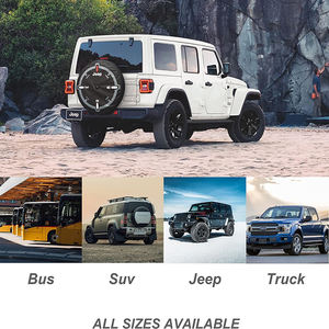 غطاء إطار احتياطي مخصص مقاوم للماء والغبار 2023، غطاء إطار سيارة شخصي مع شعار أضف أسلوبك الخاص - Product Image 3