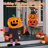 Set Dekorasi Halloween Tahan Air Cetak Kustom, Akrilik PVC, Alat Peraga Foto, Spanduk, Stand untuk Promosi Toko Ritel dan Pesta