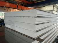 Panneau sandwich PIR isolé pour mur extérieur, chambre froide, entrepôt, haute efficacité thermique, résistant à l'eau/au feu, écologique