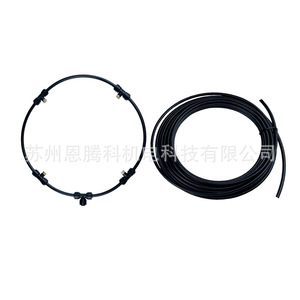 Anneau de pulvérisation DIY 10m à 4 têtes avec robinet à bille pour système d'atomisation, de refroidissement et d'humidification - Product Image 3