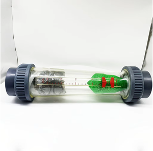 Flowmeter Rotameter PVC/PSU Hemat Biaya dan Tahan Lama, Pengukur Aliran Area Variabel 100 Derajat untuk Air dan Pupuk - Product Image 2