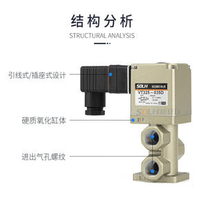 Vanne solénoïde à trois voies à action directe VT325V-035G, vanne de commande - Product Image 4