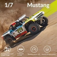 RC 1:10 Mini Bronco Brushless de Alta Velocidad 4WD de 4 Canales Listo para Usar, Camioneta de Carreras de Pista Corta de 200m para Interiores y Exteriores, Metálica