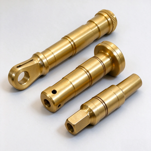 Service de tournage CNC sur mesure pour arbre en laiton de haute précision, avec fonctions d'alésage et de moletage, pour arbre de transmission en laiton - Product Image 4