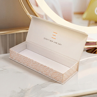 Boîte d'emballage en papier personnalisée de luxe écologique réutilisable avec fermeture magnétique pour cosmétiques, gloss à lèvres, crème, bougie, coffret cadeau, impression UV et dorure à chaud