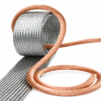 Bande de cuivre tressée multicouche, connecteur en cuivre, tailles, positions des trous et longueurs personnalisables disponibles