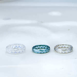 Customized Luxurious Faceted Cut VVS GRA White/Blue Green Moissanite Jewelry Unique <strong>Circle</strong> Band Diamond <strong>Ring</strong> for Men - Product Image 2