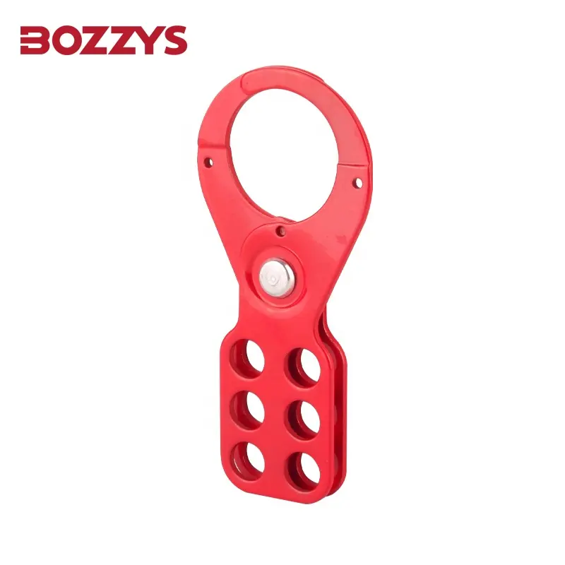 BOZZYS yüksek kalite ekonomik endüstriyel kırmızı 6 keyholes güvenlik ve güvenlik çelik lokavt Tagout çile