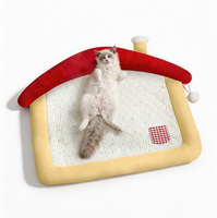 Lit pour animaux de compagnie moderne et respirant en latex lavable, antidérapant, avec motif de dessin animé, mignon et confortable, pour chiens et chats, vente en gros OEM