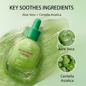 Suero Calmante con Aloe PDRN y Logotipo Personalizado, Alivia el Enrojecimiento de <span class=keywords><strong>la</strong></span> <span class=keywords><strong>Piel</strong></span> Sensible, Repara <span class=keywords><strong>la</strong></span> Barrera Cutánea, Recupera, Anti-Irritación, Venta al Por Mayor OEM - Product Image 4