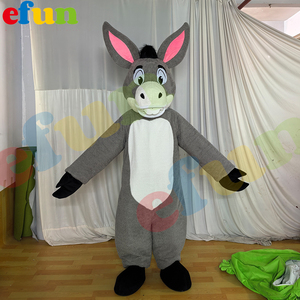 Efun MOQ 1 PC personalizado felpa divertido <span class=keywords><strong>Animal</strong></span> caminando burro mascota disfraz para la venta - Product Image 2