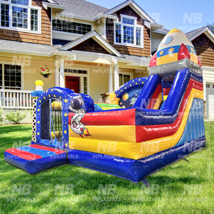 Space Theme <b>Inflatable</b> Castle Jumping Bouncer House Commercial <b>Water</b> <b>Slide</b> for Kids <b>Inflatable</b> House Spa - Product Image 2