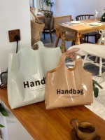 Offre Spéciale Impression de logo personnalisé Shopping Pe Vert Blanc Merci Sacs en plastique découpé Sac pour boutique
