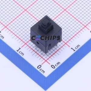 BTSA-L-P-15 Push Button Switch Through hole Component (THT) Switch Self-Locking Square Button Through Hole 50mA - Product Image 1