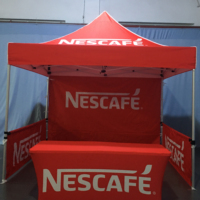 Tente d'exposition commerciale pliable et étanche portable 10x10 personnalisée pour événements en plein air