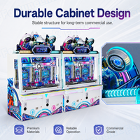 Borne d'arcade personnalisée OEM/ODM pour zones de jeux de centre commercial, conçue comme borne de jeu à monnayeur avec cabinet facile à nettoyer et fourniture de machines de cabinet.