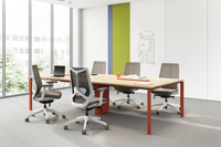Table de conférence rectangulaire moderne en MFC avec prises électriques intégrées, structure métallique, pour bureau professionnel et salle de réunion, garantie 3 ans