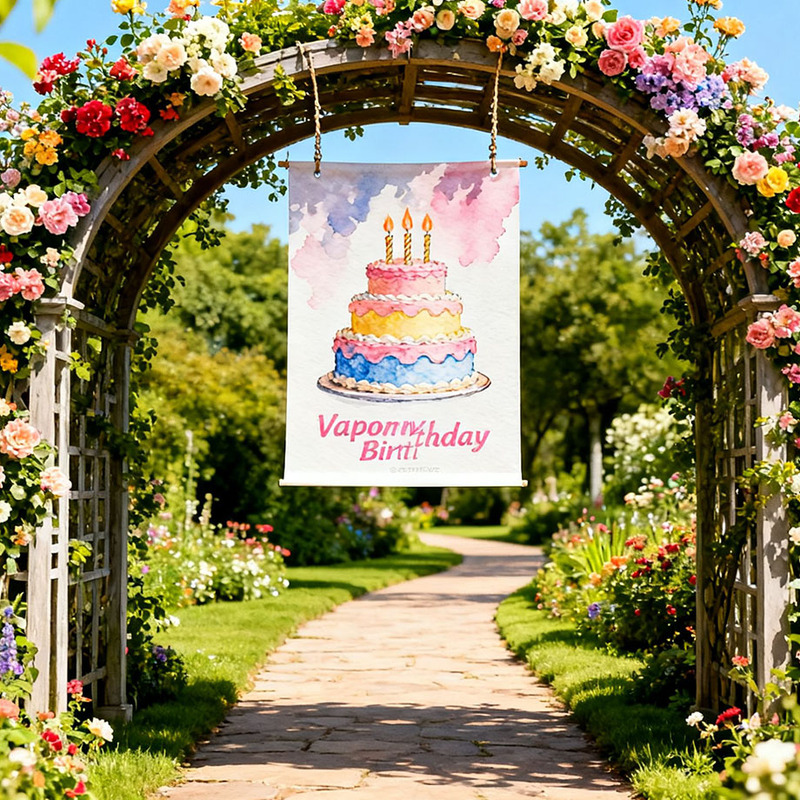 Customized Outdoor Birthday Party Playground Banner