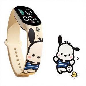 Nouvelle montre électronique rectangulaire de style <span class=keywords><strong>Pat</strong></span>'<span class=keywords><strong>Patrouille</strong></span> pour les élèves du primaire, bracelet en silicone, montre de sport LED, vente en gros - Product Image 1