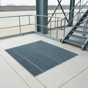 Grille en <span class=keywords><strong>acier</strong></span> inoxydable robuste personnalisable avec surface dentelée, plateformes industrielles, passerelles et rampes - Product Image 6