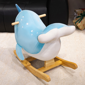 Nouveau cheval à bascule en bois pour enfants, série Ocean classique, cadeau pour enfants - Product Image 6