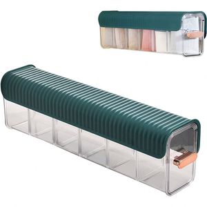 Organisateur de chaussettes à trois tiroirs pour placard, séparateur de chaussettes, organisateur mural <span class=keywords><strong>transparent</strong></span>, boîte de rangement pour sous-vêtements à fixer au mur - Product Image 1