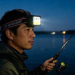 Linterna Frontal LED Recargable por USB Solar, Ajustable e Impermeable, para Trabajo, Camping, Pesca y Reparaciones al Aire Libre - Product Image 3