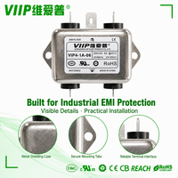 Filtre EMI CA VIIP VIP4-1A-06(B041Q0832) 6A 250VAC, module d'entrée d'alimentation IEC à montage sur panneau pour la mesure des appareils électroniques