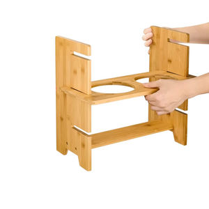 Toptan 2025 yeni özel ayarlanabilir yükseltilmiş köpek kase standı büyük köpekler için 2 paslanmaz çelik kase ile evcil hayvan kaseleri besleyiciler - Product Image 6