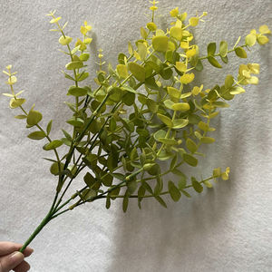 Plante artificielle en plastique I1200, couleur <span class=keywords><strong>eucalyptus</strong></span>, bouquet de fleurs décoratives en plastique, plante verte en pot - Product Image 6