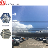 Filet anti-oiseaux HDPE durable personnalisable OEM Rouleau stabilisateur UV élevé PP Plastique Quad Filet anti-grêle Utilisation facile Abri d'auto Protection contre les vergers