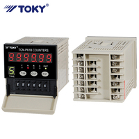 TOKY 72*72mm 100-240V affichage à 6 chiffres F N R C Mode sortie interrupteur à pouce compteur numérique