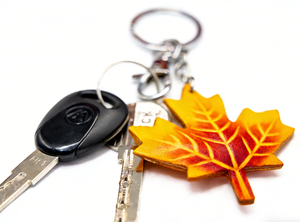 Liontin Daun Maple dari Kulit Asli yang Diwarnai dengan Bahan Alami |   Aksesori Gantungan Kunci Daun 3D Ramah Lingkungan Berkualitas Tinggi yang Diwarnai dengan Bahan Alami - Product Image 2