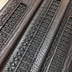 حزام حزام بإبزيم أوتوماتيكي من الجلد للرجال بدون إبزيم - Product Image 5