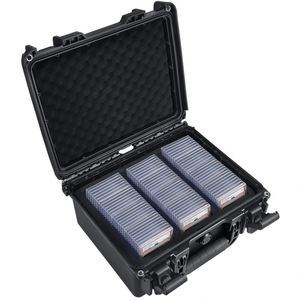 FX Wholesale Waterproof Acrylic 3 Compartments Absorbing Form Graded Card Storage Box Sports Card <b>Case</b> Customized - Product Image 2