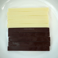 Barra de Chocolate Blanco con Coco, Suave como la Seda, Chocolate Puro con Manteca de Cacao, Especial para el Día de San Valentín, Empaque de Regalo Personalizable, Bocadillo