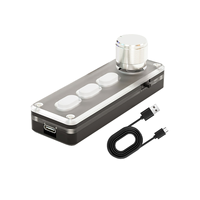 Clavier mécanique Macro silencieux en silicone sans produits chimiques nocifs, 3 touches, 1 bouton, blanc - L06A H287 Fabriqué en Chine