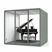 Cabine acoustique modulaire multi-usages pour téléphone, insonorisée, pour bibliothèque, école, zone de réunion de petite équipe