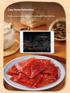 Hongxiangji เนื้อหมูแบบพิเศษดั้งเดิมเนื้ออบไขมันต่ำเนื้อแห้งกึ่งนุ่มหวานพร้อมรับประทาน<span class=keywords><strong>ขนม</strong></span>ขบเคี้ยว172g ดูทีวี - Product Image 5