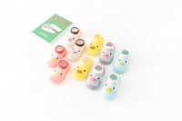 Chaussures bébé en tricot de canard de dessin animé ludiques dans des couleurs vives dopamine, coton doux et semelle en TPE flexible pour les premiers pas, légères