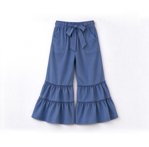 Conjuntos de Otoño para Niñas con Blusa de Flores y Pantalones Tipo Campana, Ropa Casual Suave de Spandex/Algodón Orgánico, Venta al Por Mayor - Product Image 6