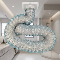 Tuyau flexible en aluminium résistant au feu haute pression, norme ISO -30~+250 pour la ventilation d'échappement 50-400 mm