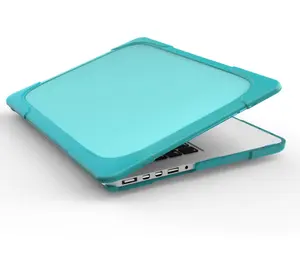 Capa de borracha ultra-fina para laptop, proteção à prova de choque para macbook air pro